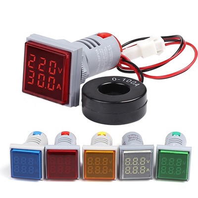 22mm LED Digital Ammeter & Voltmeter